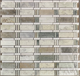 Ming Green, Thassos White Marble Mosaic Wall Tile White and Green Marble Mosaic for Bathroom Shower, Kitchen Backsplash, Fireplace, Accent Wall